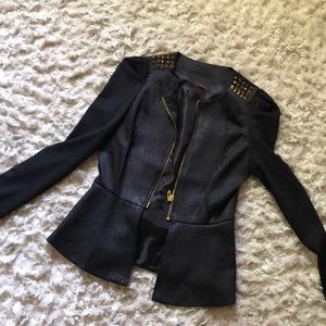 Black and Gold snakeskin blazer